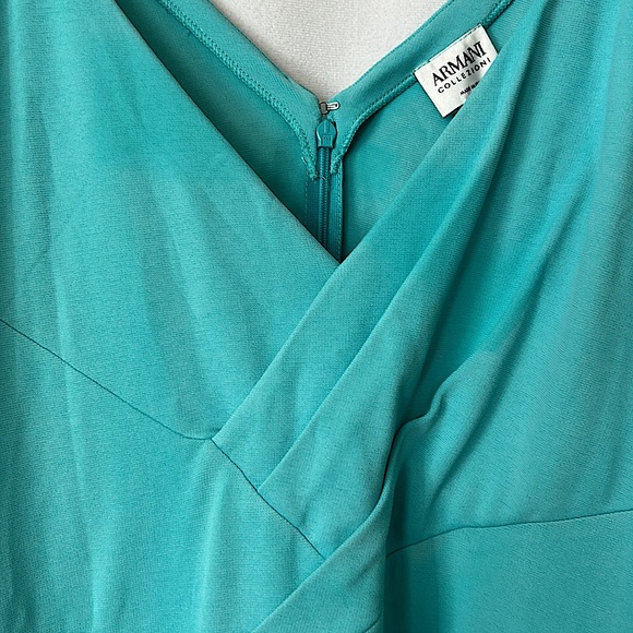 Armani Collezioni NWT Beautiful Teal Sleeveless Sheath Dress **Size 12** 👗👗 - Picture 6 of 6